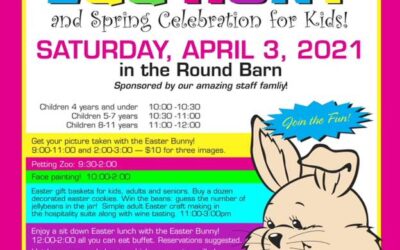 Annual Egg Hunt, 90’s Dance Party, Doggy Dash and more….